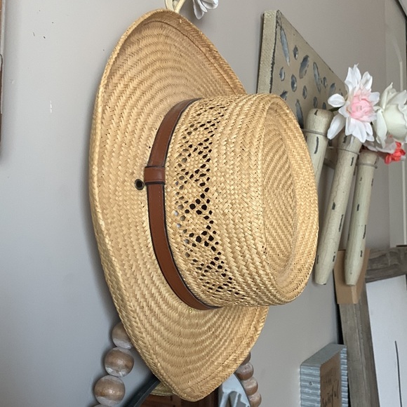 Summer straw beach hat - Picture 2 of 5